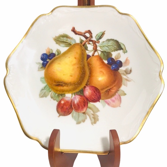 Set of 2 Mitterteich Bavaria Fruit Motif Plates - Picture 6 of 8